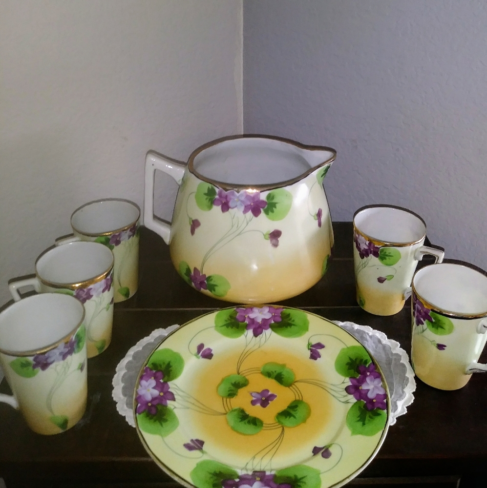 Nippon lemonade set w/ desert plate
